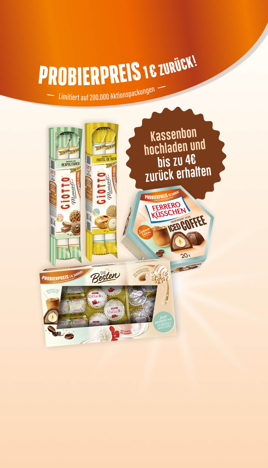 Kassenbon hochladen und Geld zurückerhalten.